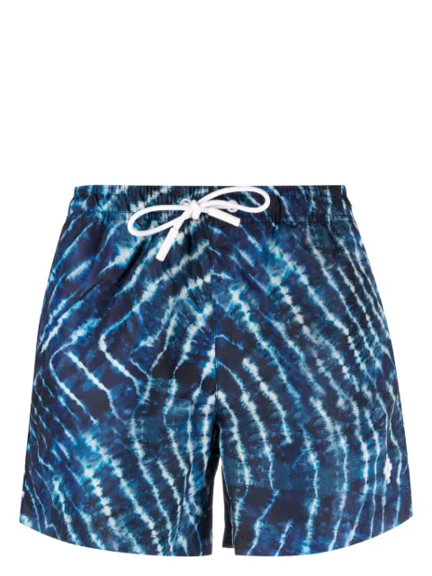 COUNTY OF MILAN AOP Sound Waves swim shorts Blue CMFA003S24FAB0024501