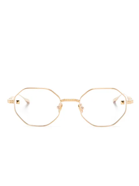 VALENTINO GARAVANI EYEWEAR VLX122 octagonal-frame glasses Gold VLX122
