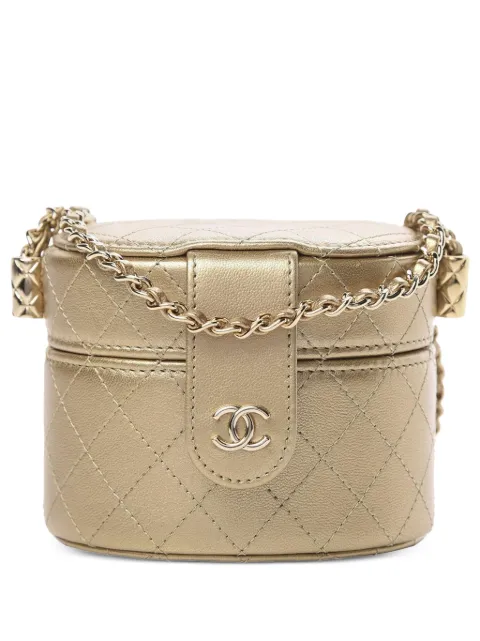 CHANEL Pre-Owned mini jewellery-box crossbody bag Gold COCOMICROMINIGOLD
