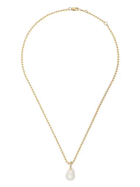 Mizuki 14kt gold Sea Of Beauty pearl and diamond medium necklace Gold SBN264U16