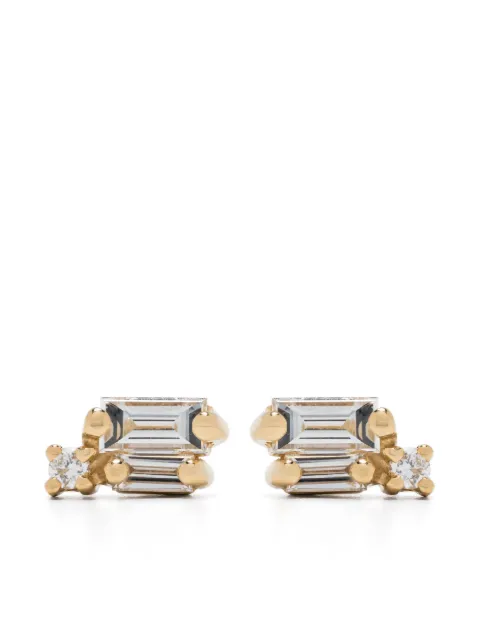 Suzanne Kalan 18kt yellow gold Bold Burst diamond stud earrings Gold BAE557YG