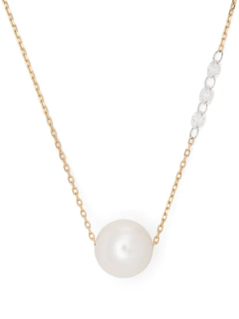 Mizuki 14kt yellow gold Sea Of Beauty pearl and diamond necklace Gold SBN297