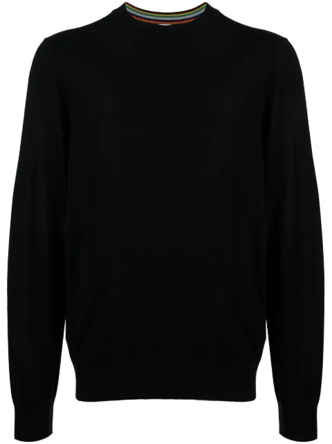 Paul Smith fine-knit merino wool jumper Black M1R562XM02093