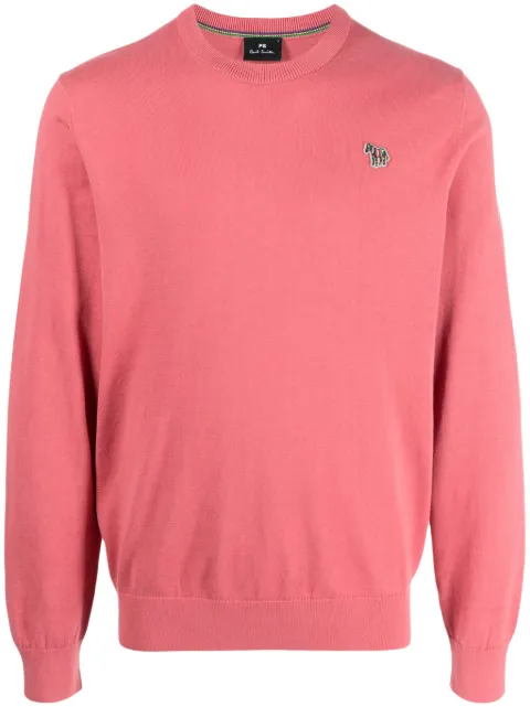 PS Paul Smith logo-embroidered cotton sweatshirt Pink M2R503XZM21858
