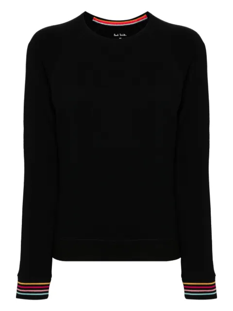 Paul Smith striped-cuff cotton sweatshirt Black W1A795MMU1020