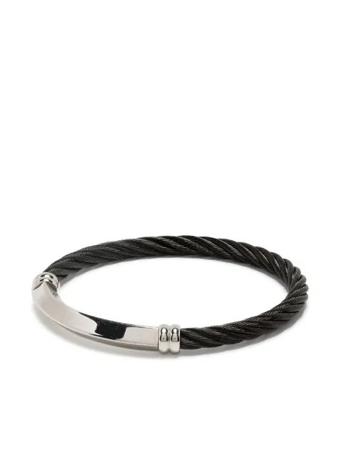 Charriol Better Half logo-engraved bracelet Black 430112730