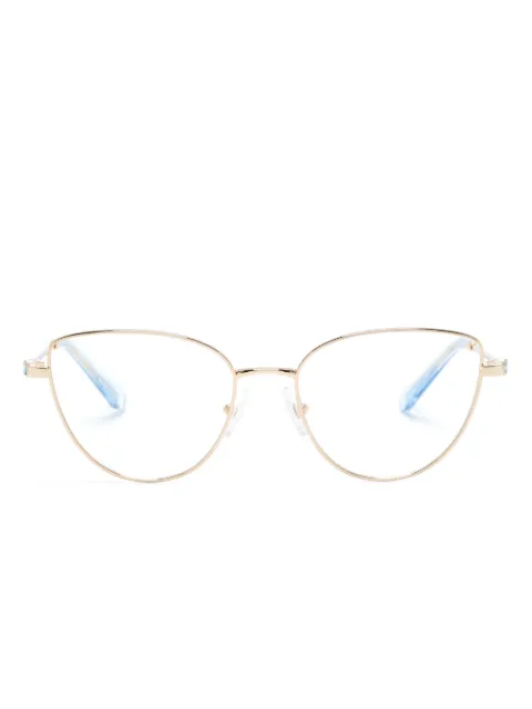 Swarovski Eyewear crystal-detailing cat-eye glasses Gold SK1007