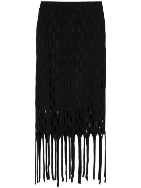 PINKO cut-out knitted skirt Black 103466Y7ZXZ99