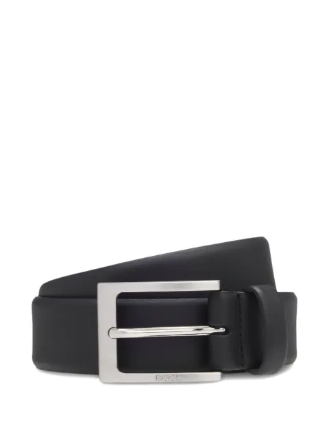 BOSS nappa-leather belt with pin buckle Black 50470787