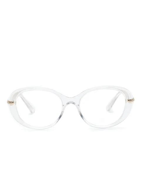 Swarovski Eyewear crystal-embellished transparent-frame glasses Neutrals SK2001
