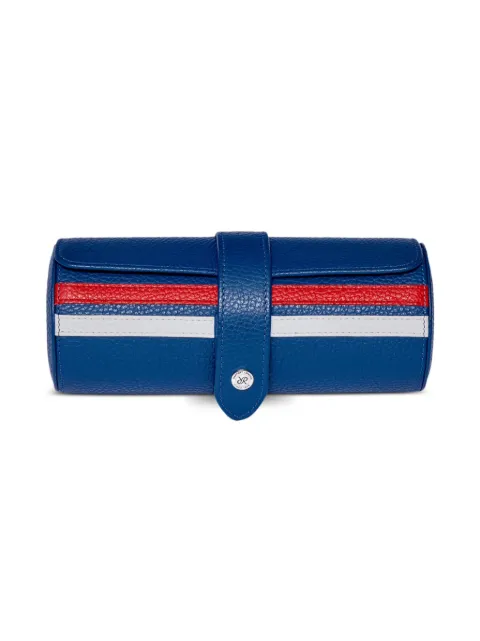 Rapport Greenwich leather 3-watch roll Blue DJ16