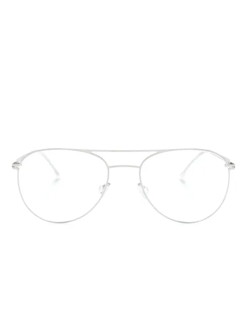Mykita Niken pilot-frame glasses Silver NIKEN