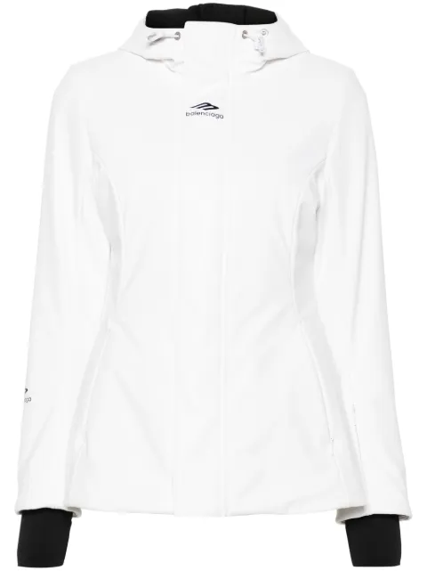 Balenciaga 3B Sports Icon hourglass ski jacket White 773998TPQ37