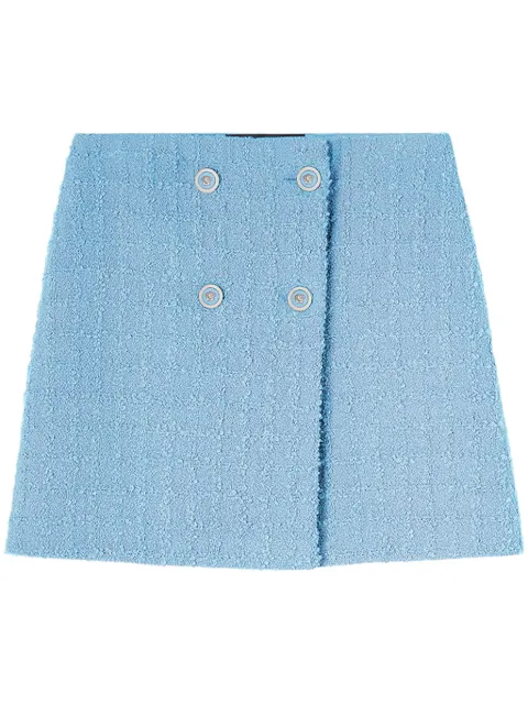 Versace tweed high-waist skirt Pink 10134711A10096