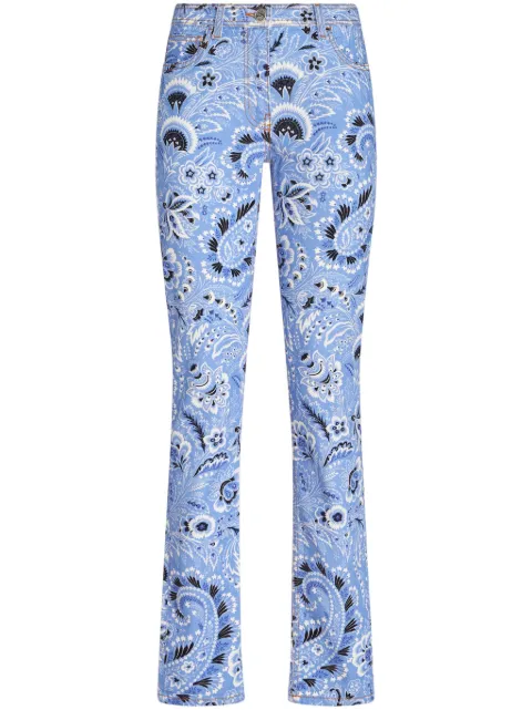 ETRO bandana-print skinny jeans Blue WRNB0003AK016