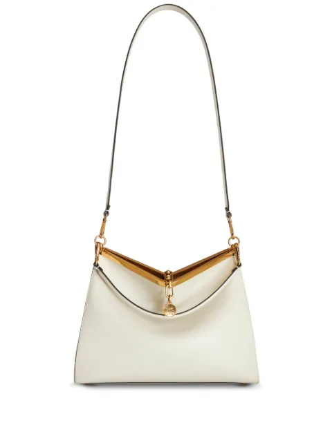 ETRO large Vela leather shoulder bag White WP1B0003AU022