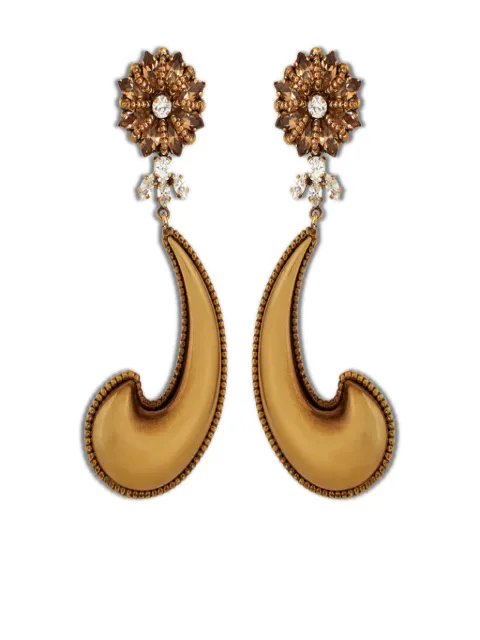 ETRO crystal-embellished paisley earrings Gold WF5A0010AM004