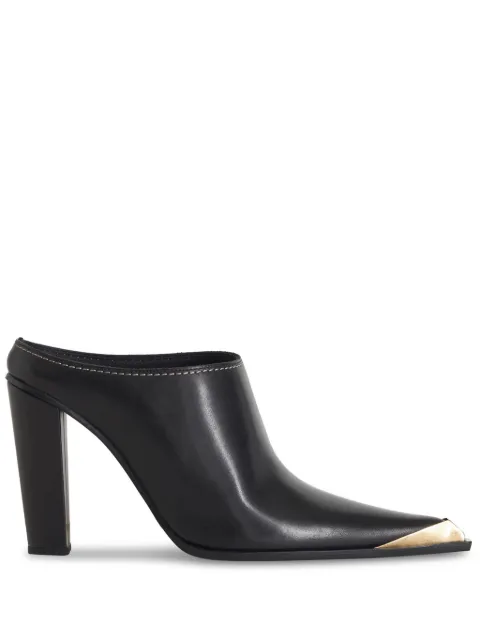ETRO metallic toe-cap leather mules Black WS4M0002AP193