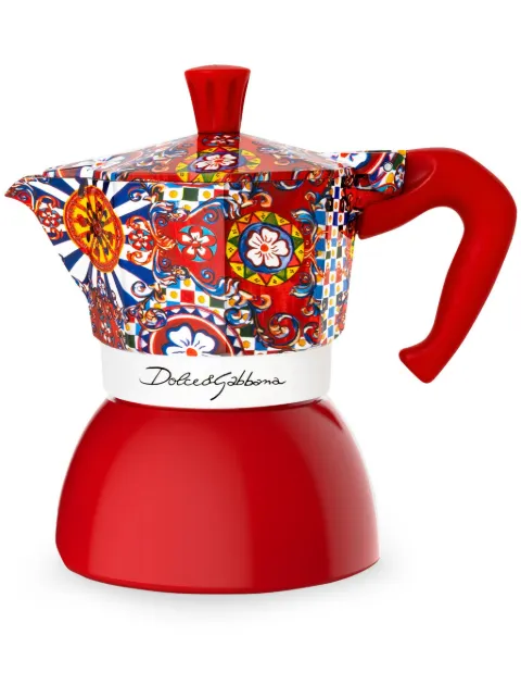 Dolce & Gabbana x Bialetti Moka Induction medium coffee maker Red TCCE24TCAFD