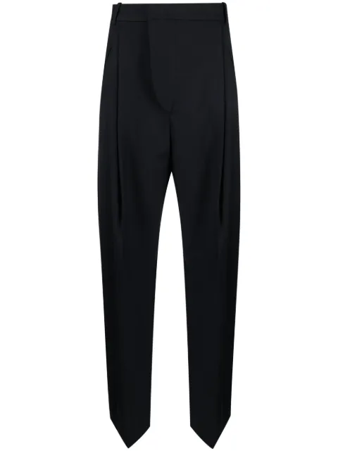 Victoria Beckham pleat-detailing wide-leg trousers Blue 1124WTR005117A3256