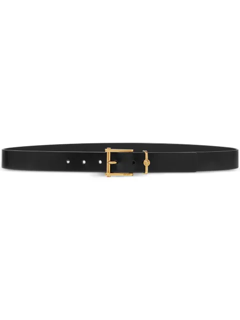 Versace Column leather belt 3 cm Black 10138621A08779