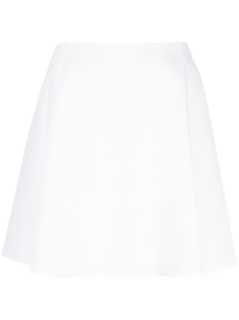 Genny high-waist A-line skirt White 76AAE305N0316