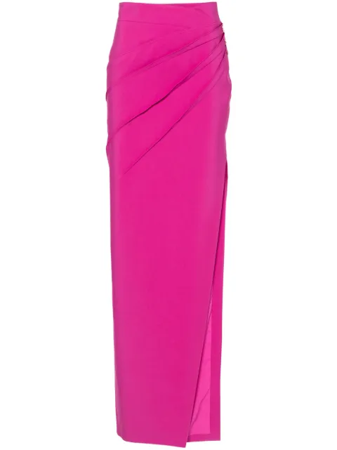 Genny crystal-embellished midi skirt Pink 76AAE331N0115