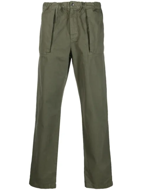 ASPESI straight-leg cotton trousers Green CP65A263