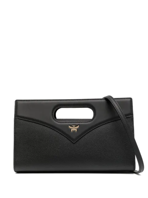 MCM small Diamond leather tote bag Black MWRESAK03