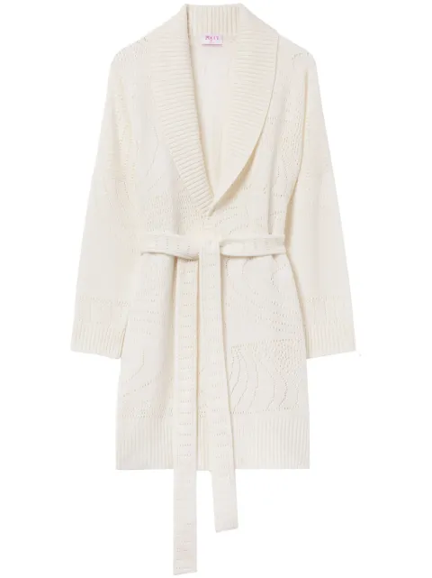 PUCCI pointelle-knit cashmere cardigan White 3UKQ153U964