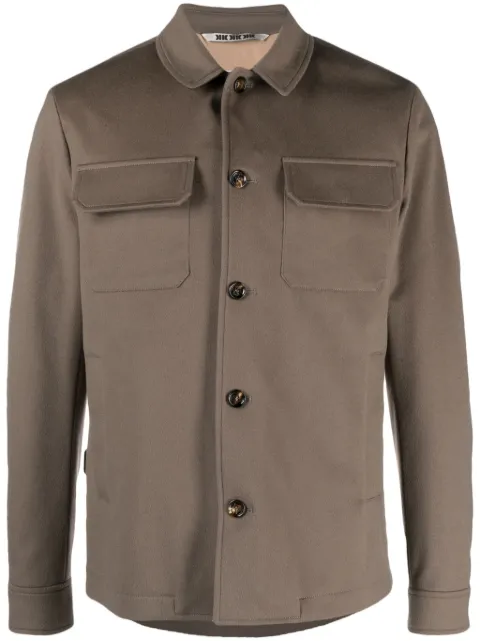 Kired patch-pockets wool jacket Brown WFURATW6815502000