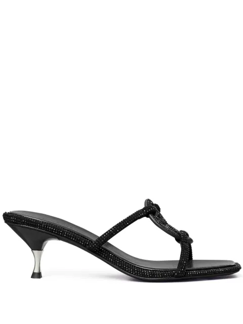 Tory Burch Miller crystal-embellished heeled sandals Black 152178