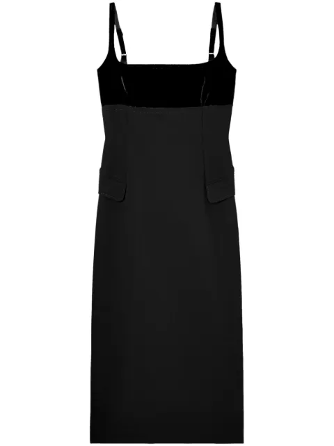 Tory Burch crepe slip midi dress Black 154239