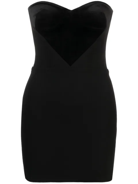 Alex Perry Gibson bandeau minidress Black D1163