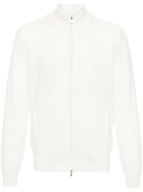 Fileria zip-up ribbed sweatshirt Neutrals 2313019688