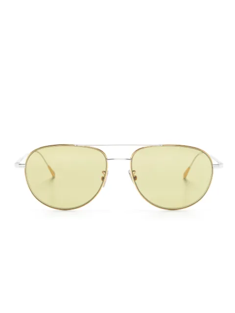 Cutler & Gross two-tone pilot-frame sunglasses Green AUSN0002