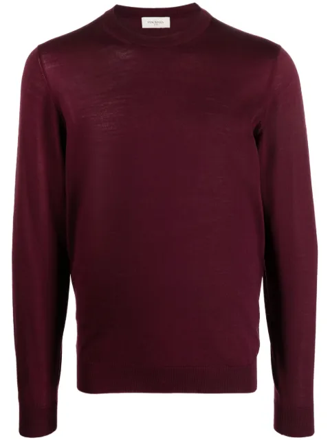 Piacenza Cashmere crew-neck wool jumper Red 7035606