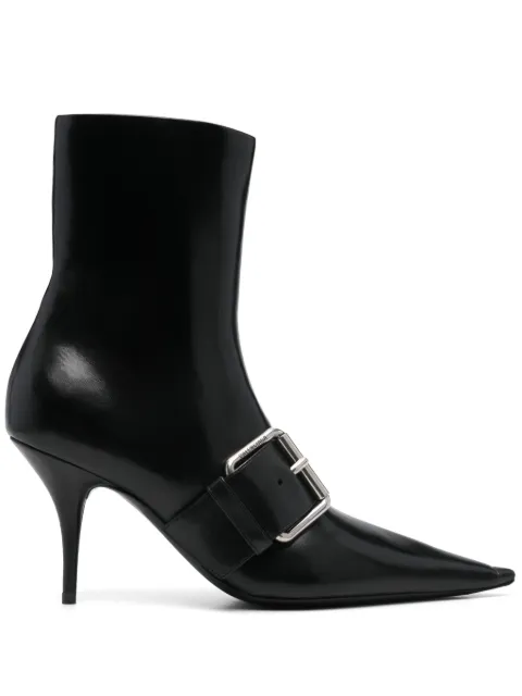 Balenciaga Knife Belt 80mm ankle boots Black 762297WBCW2