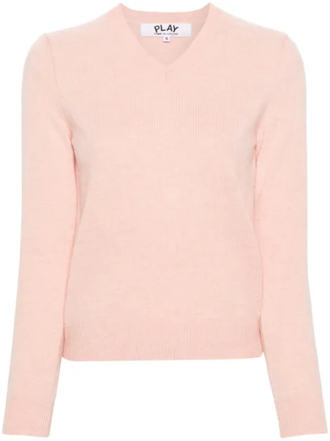 Comme Des Garçons Play heart logo wool jumper Pink P1N089