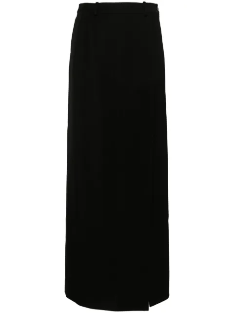Balenciaga slit tailored maxi skirt Black 773547TPT24