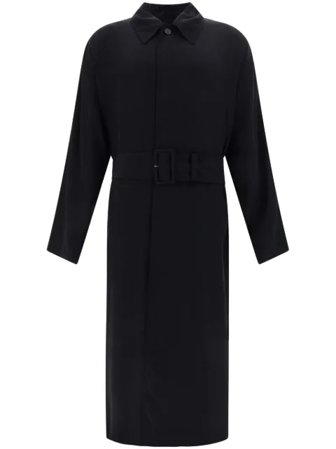 Balenciaga belted maxi trench coat Black 773503TFO02