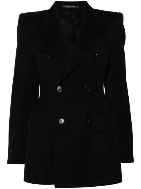 Balenciaga Hourglass double-breasted blazer Black 768891TPT24