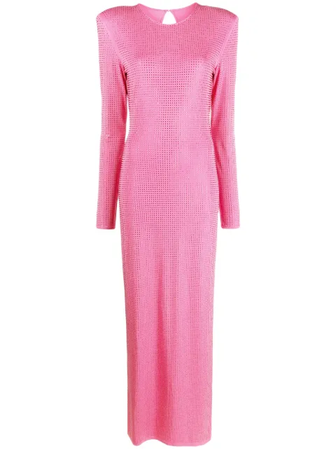 ROTATE BIRGER CHRISTENSEN crystal-embellished open-back gown Pink 1116681323