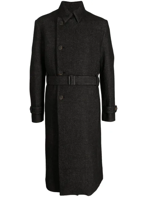 Forme D'expression off-centre button-up coat Grey HC012B52B
