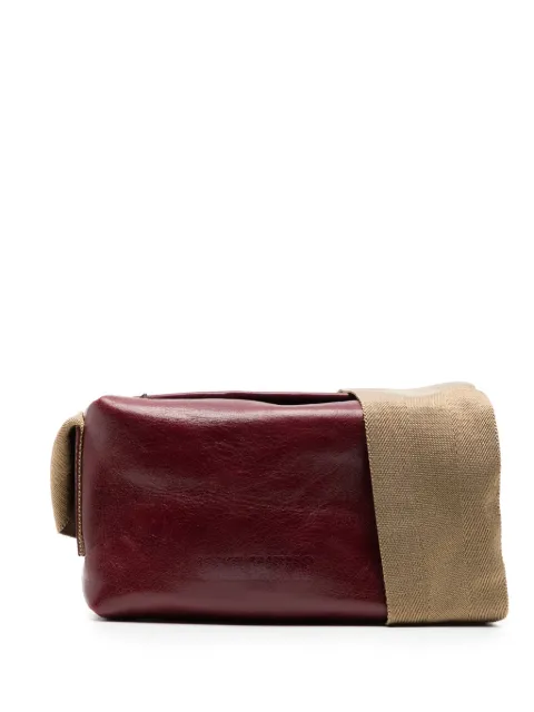 Uma Wang medium leather shoulder bag Red UB0032RED