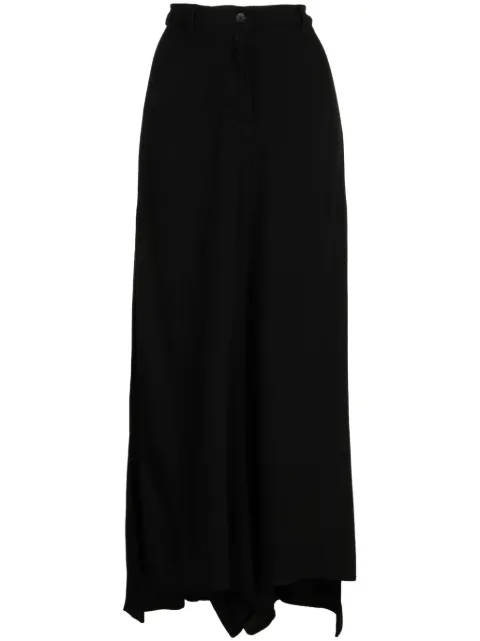 Masnada wide-leg high-waist trousers Black 7573
