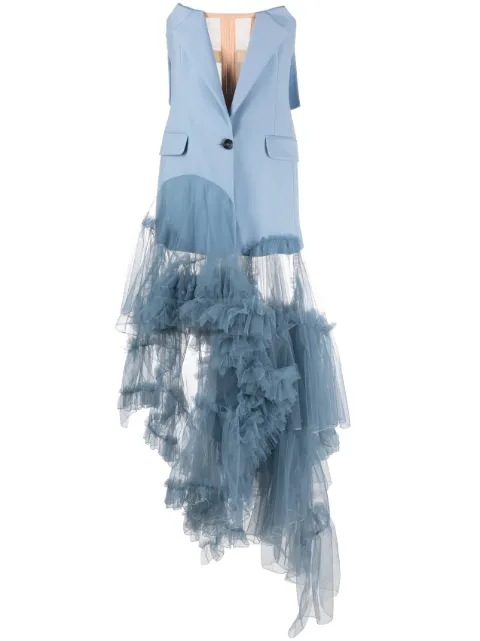 ACT Nº1 ruffled jacket Blue FWJ2313
