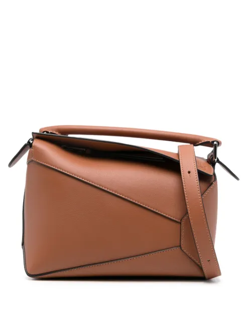 LOEWE small Puzzle leather bag Brown A510P60X41