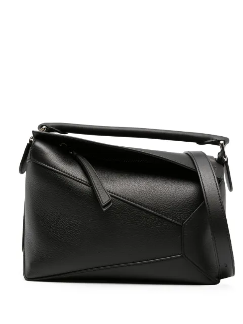 LOEWE small Puzzle leather bag Black A510P60X41