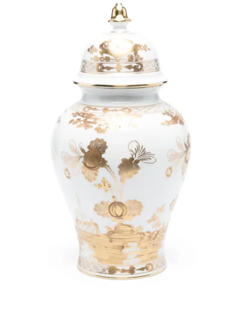 GINORI 1735 large Aurum Potiche vase White 016RG02FA5356LX0380